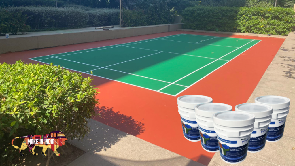 Elitecourt Synthetic Acrylic Badminton Court