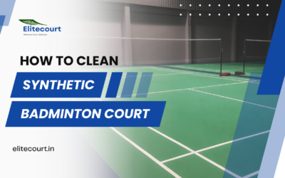 How to clean synthetic badminton court?