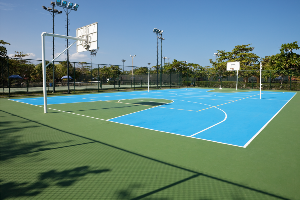 Multipurpose Court - Basketball and Volleyball Court