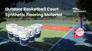 Outdoor Basketball Court Synthetic Flooring Material