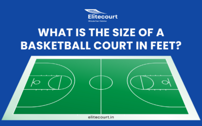 What is the size of a basketball court in feet?