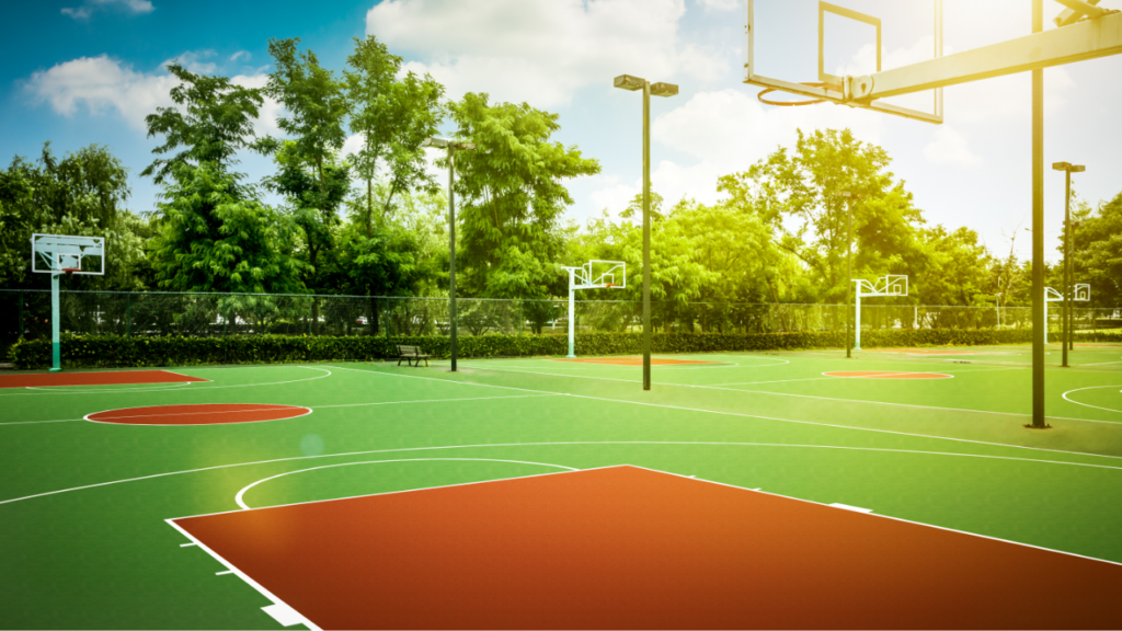 Synthetic Acrylic Basketball Court Construction