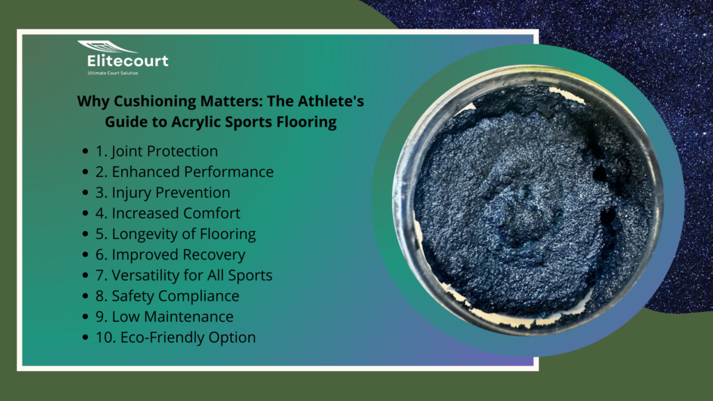Why Cushioning Matters: The Athlete's Guide to Acrylic Sports Flooring