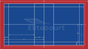 Badminton Court Dimensions Cad Design
