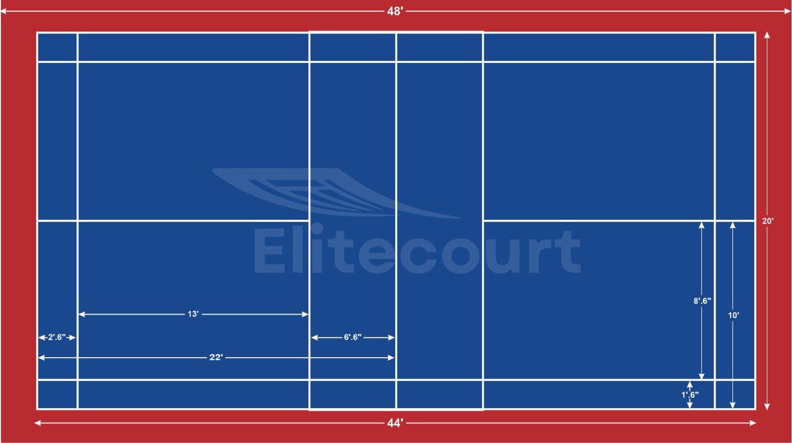 Badminton Court Dimensions Cad Design