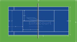 Tennis Court Dimensions Cad Design