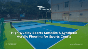 High-quality synthetic acrylic sports surface for various sports courts