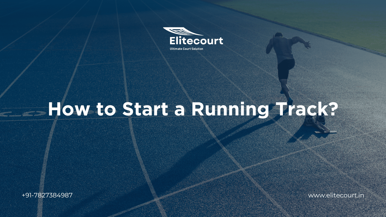 Synthetic acrylic running track designed and installed by Elitecourt