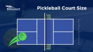 pickleball court size layout with synthetic acrylic sports court flooring