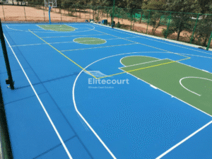 Basketball Multi Court Sports Flooring, Outdoor basketball court flooring