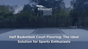 Half Basketball Court Flooring Durable Synthetic Acrylic Courts
