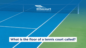 floor of a tennis court, synthetic acrylic flooring, tennis court materials