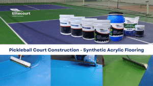 Pickleball Court Construction - Synthetic Acrylic Flooring