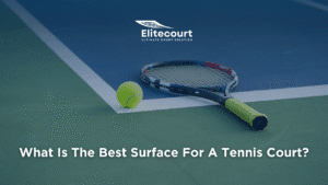the best surface for a tennis court – a durable synthetic acrylic court with customizable play speed and vibrant color
