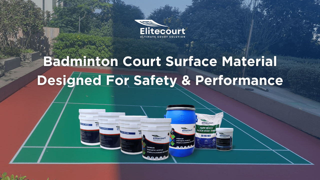 Elitecourt Badminton Court Surface Material Designed For Safety & Performance
