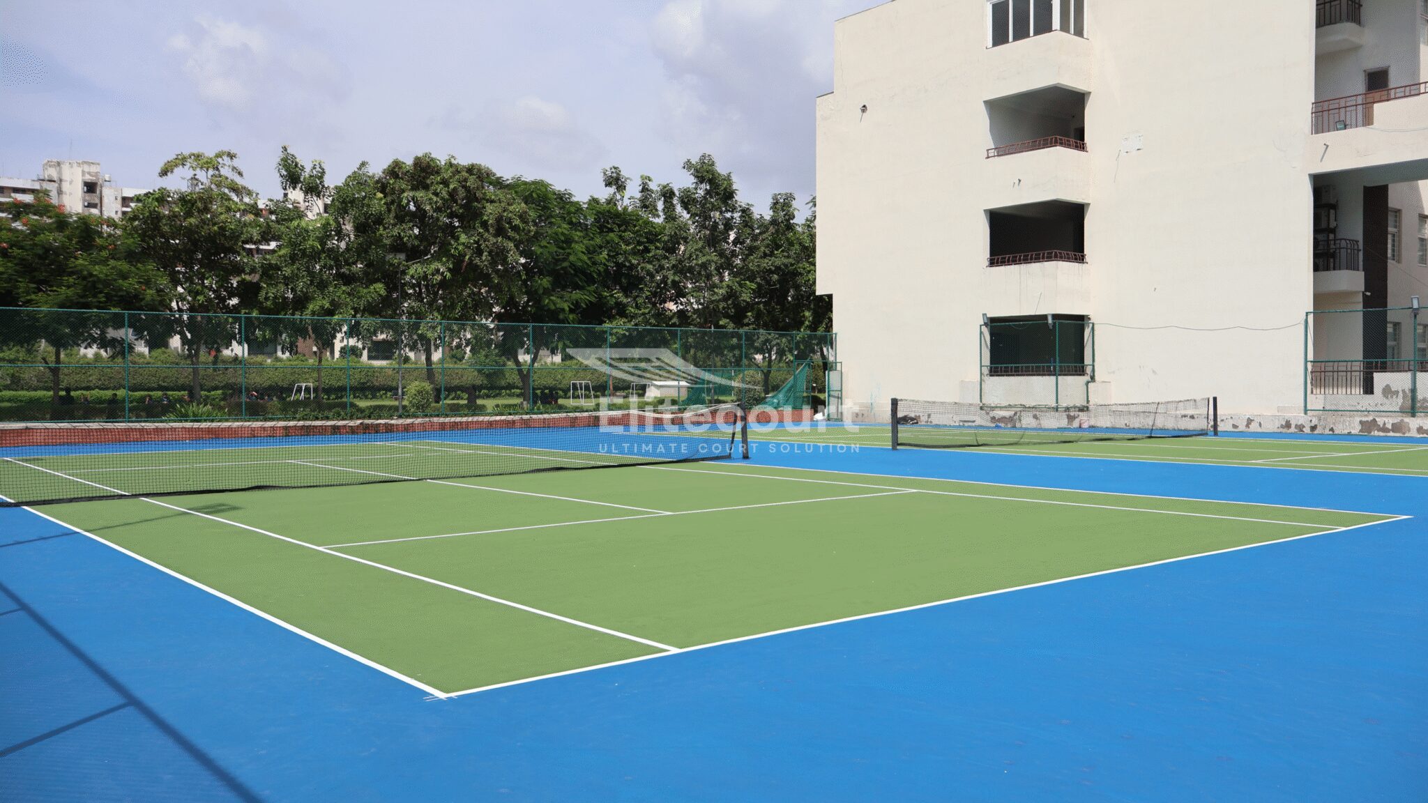 Gyaananda School Basketball Court Flooring - Tennis Court Flooring - Multi Courts (1)