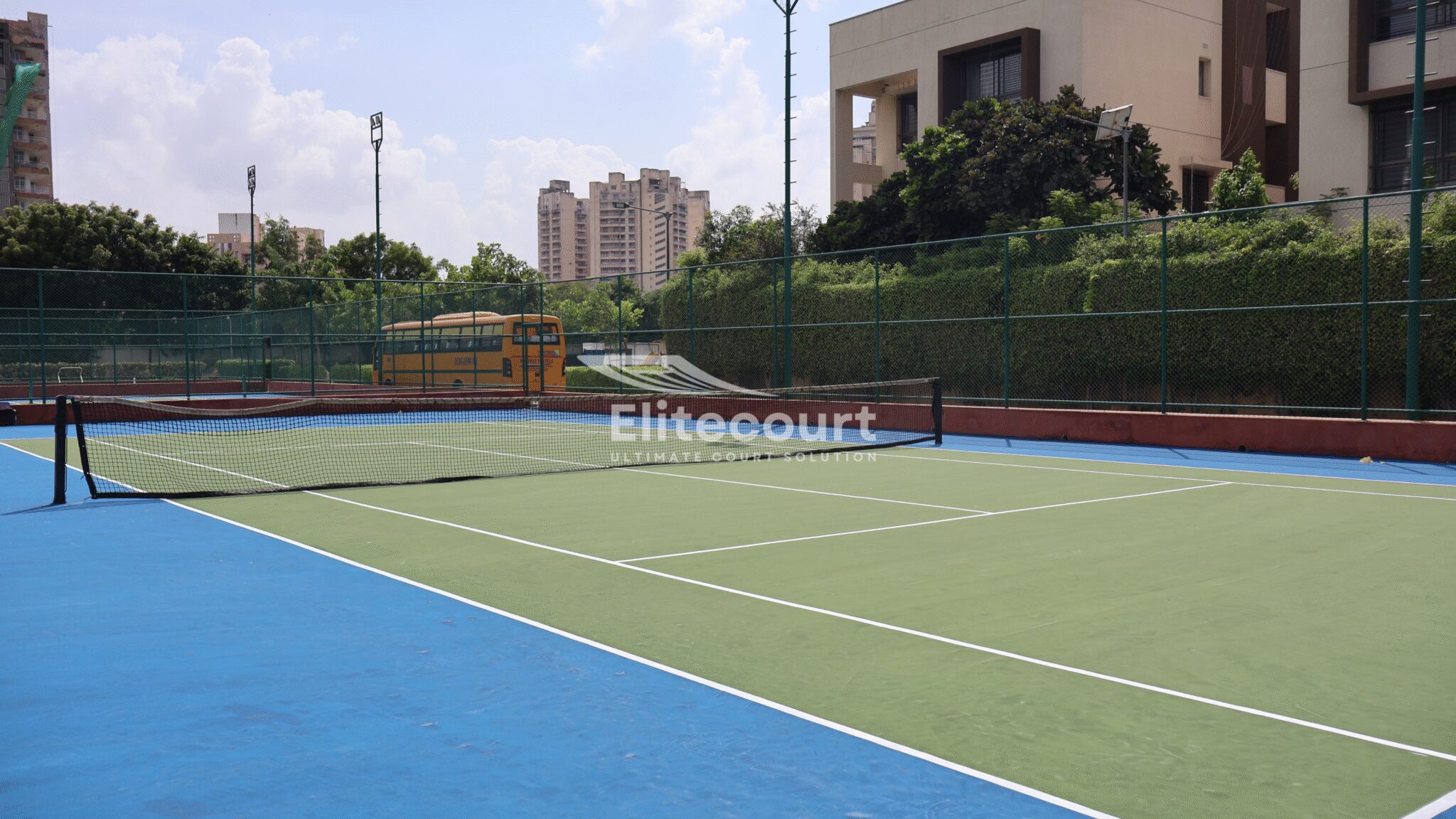 Gyaananda School Basketball Court Flooring - Tennis Court Flooring - Multi Courts (2)