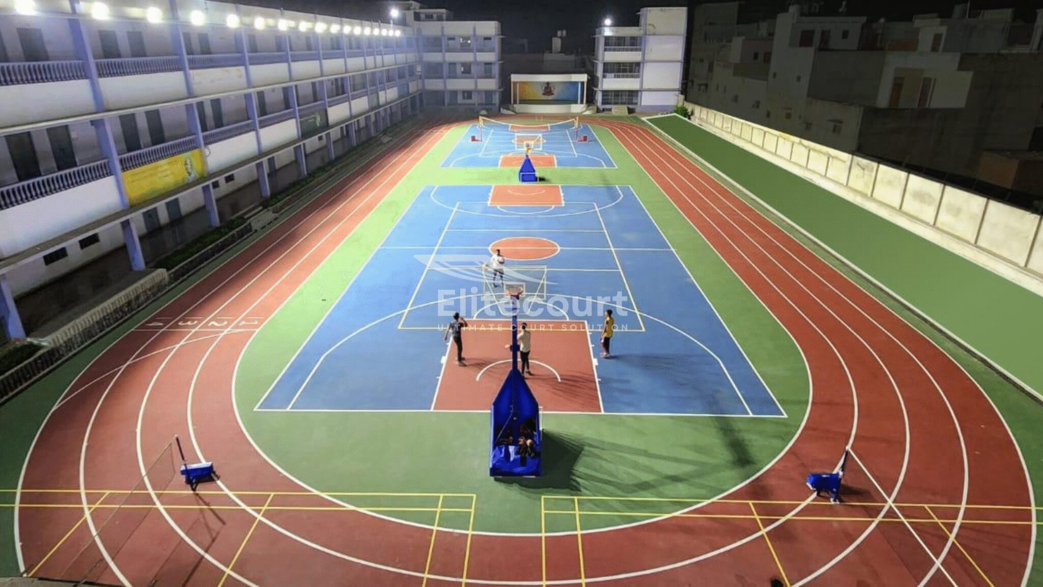 Running Tracks - Basketball Courts - Multi Purpose Courts