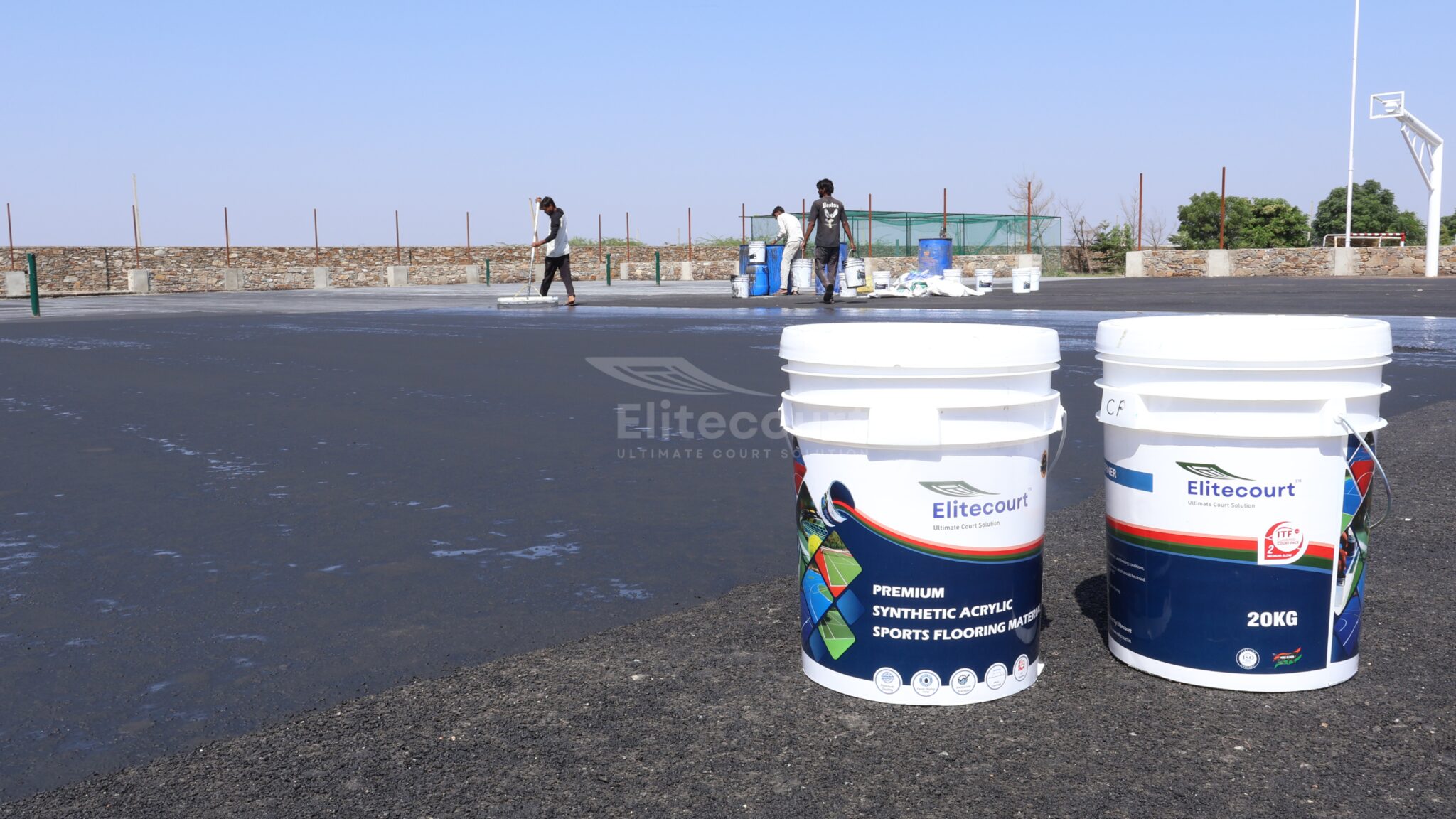 Elitecourt Acrylic Resurfacer - Sports Flooring Material Manufacturers 1