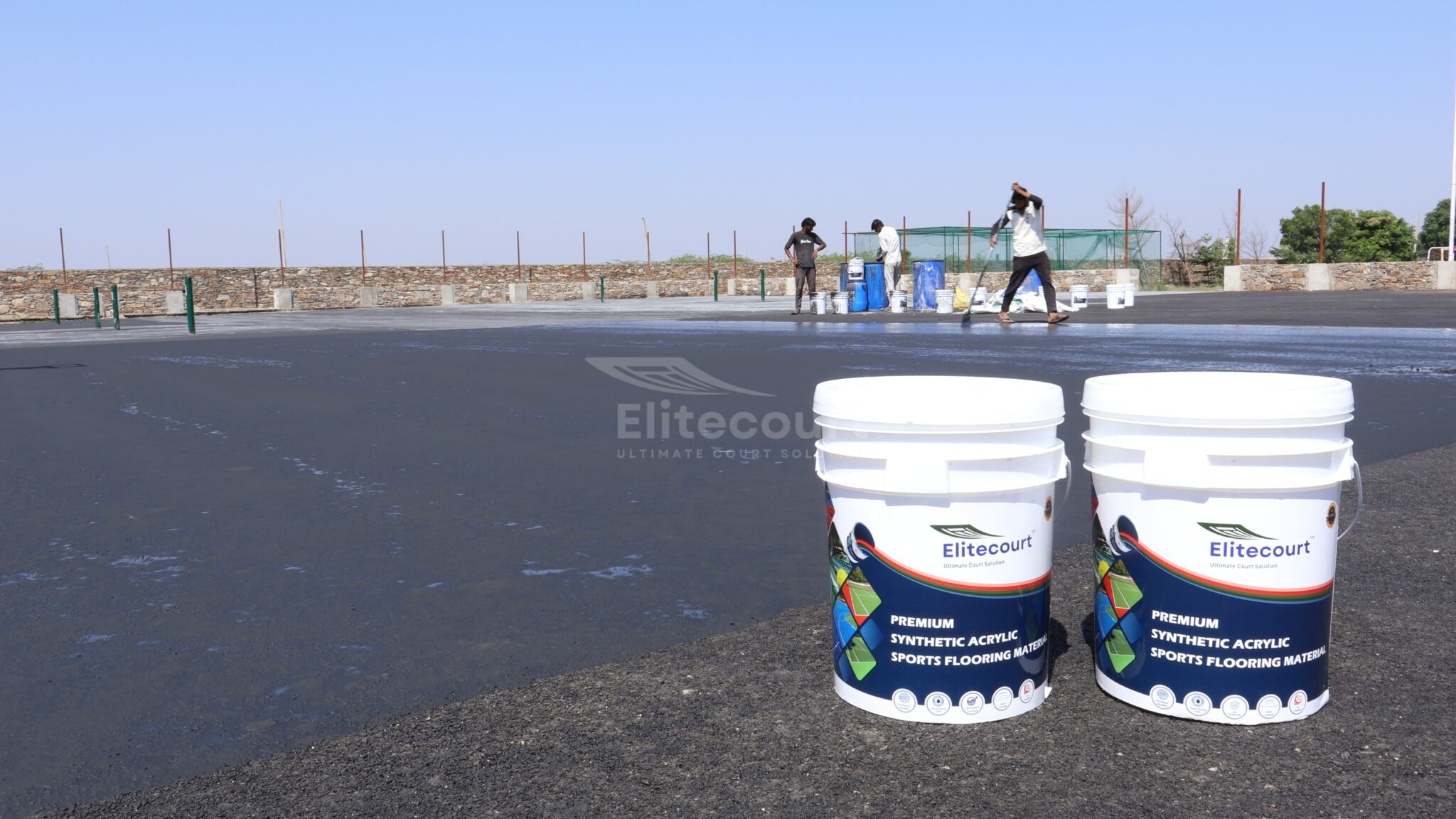Elitecourt Acrylic Resurfacer - Sports Flooring Material Manufacturers 2