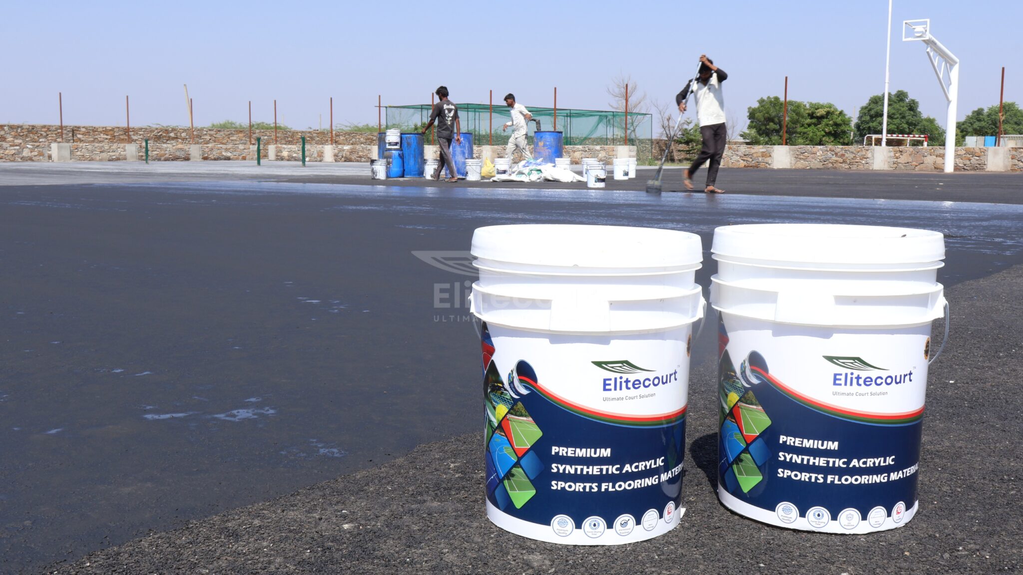 Elitecourt Acrylic Resurfacer - Sports Flooring Material Manufacturers 3