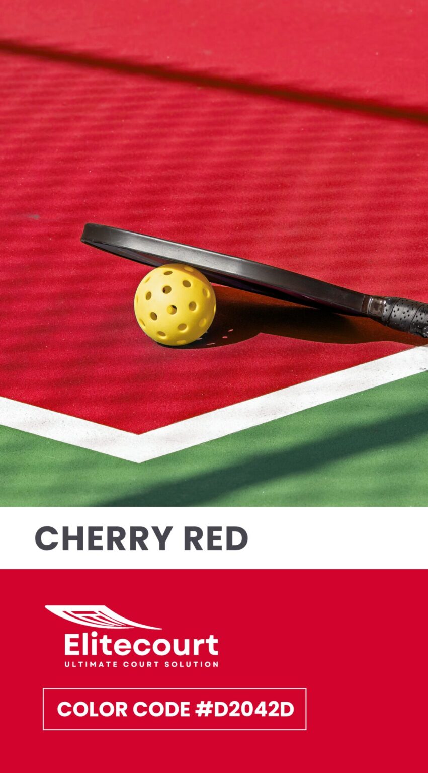 Elitecourt Cherry Red Color Shade