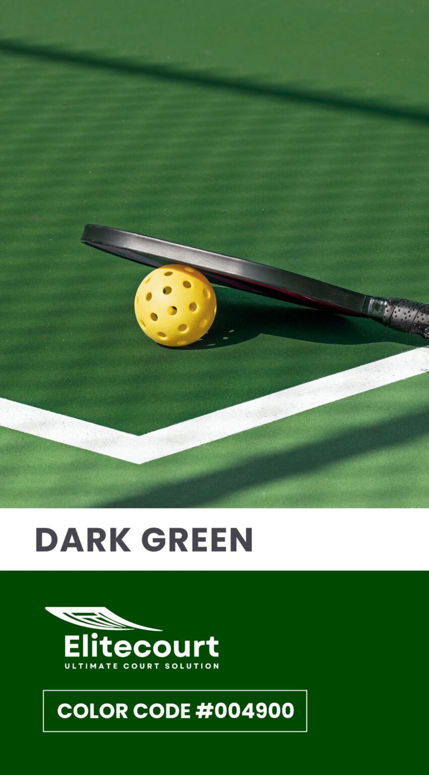 Elitecourt Dark Green Color Shade