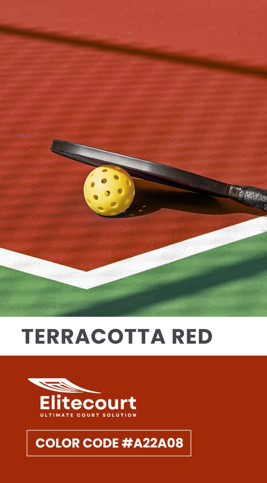Elitecourt Terracotta Red Color Shade