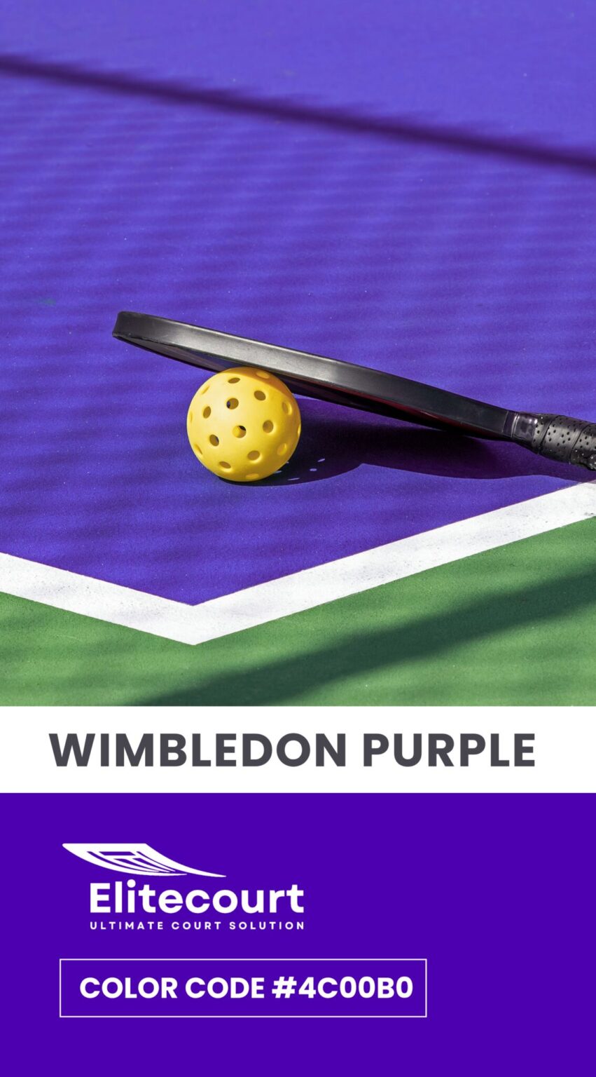 Elitecourt Wimbledon Purple Color Shade