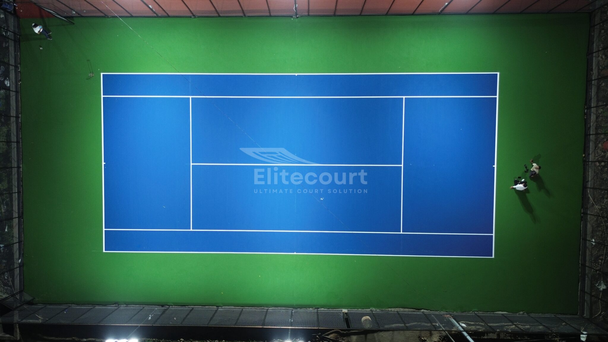 Tennis court flooring